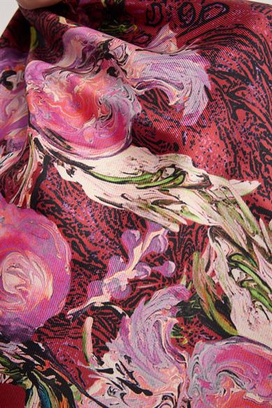 NARDEN MULBERRY İPEK ŞAL 70*190 CM - FUŞYA