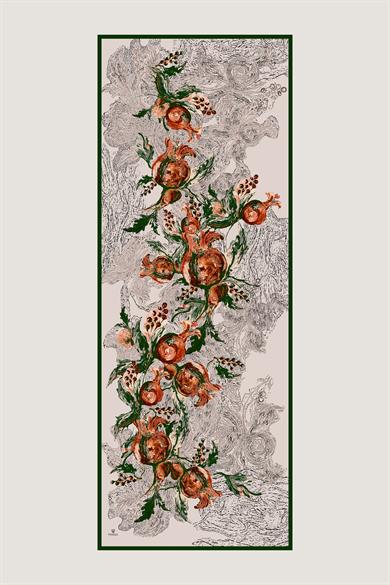 NARDEN MULBERRY İPEK ŞAL 70*190 CM - GRİ