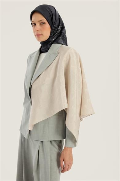 NEDA PAMUK İPEK EŞARP 90*90 CM - TAŞ