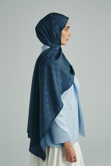NEDA PAMUK İPEK ŞAL 70*190 CM - DUMAN