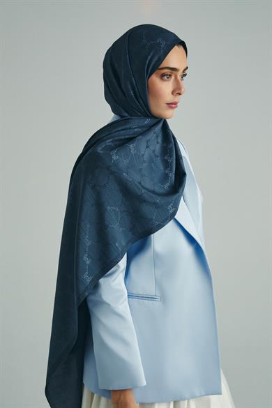 NEDA PAMUK İPEK ŞAL 70*190 CM - DUMAN