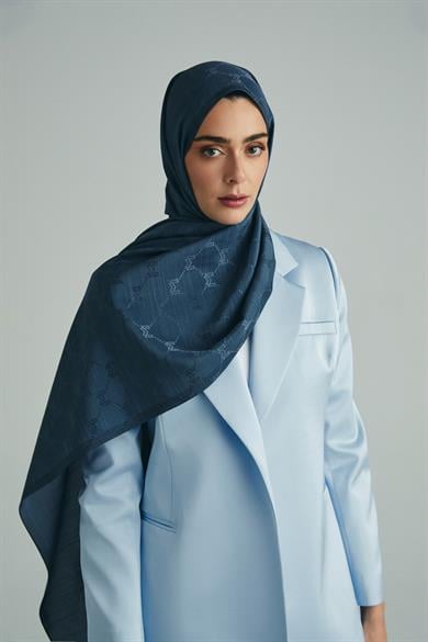 NEDA PAMUK İPEK ŞAL 70*190 CM - DUMAN