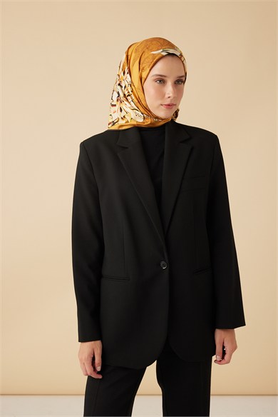 NEŞVE TİVİL İPEK EŞARP 90*90 CM - HARDAL