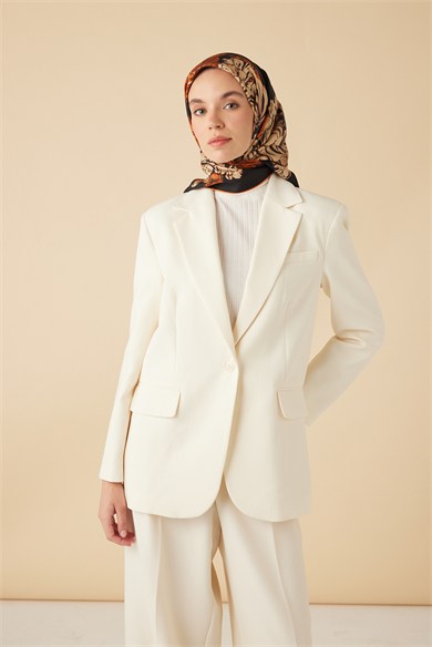 NEŞVE TİVİL İPEK EŞARP 90*90 CM - SİYAH TURUNCU