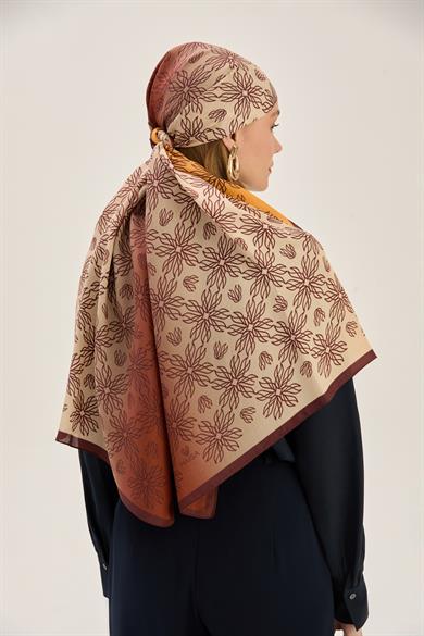 NEVA FLOŞ VİSKON 70*190 CM ŞAL - ACI KAHVE