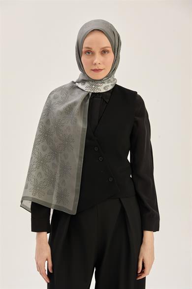 NEVA FLOŞ VİSKON 70*190 CM ŞAL - ANTRASİT