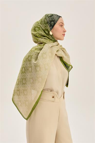 NEVA FLOŞ VİSKON 70*190 CM ŞAL - HAKİ