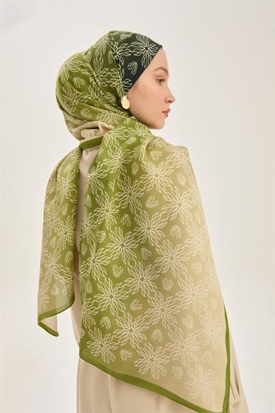 NEVA FLOŞ VİSKON 70*190 CM ŞAL - HAKİ