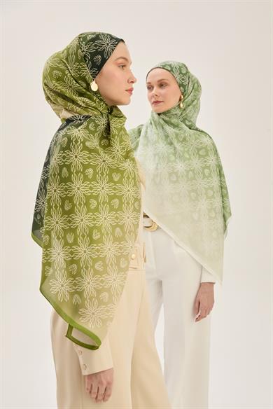 NEVA FLOŞ VİSKON 70*190 CM ŞAL - HAKİ