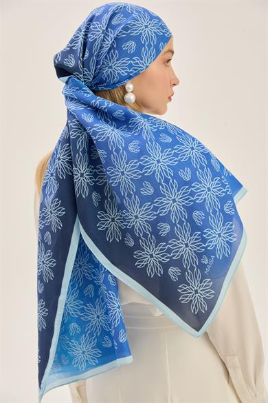 NEVA FLOŞ VİSKON 70*190 CM ŞAL - MAVİ