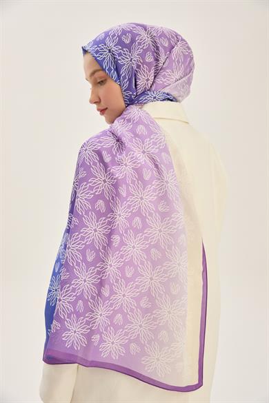 NEVA FLOŞ VİSKON 70*190 CM ŞAL - MOR