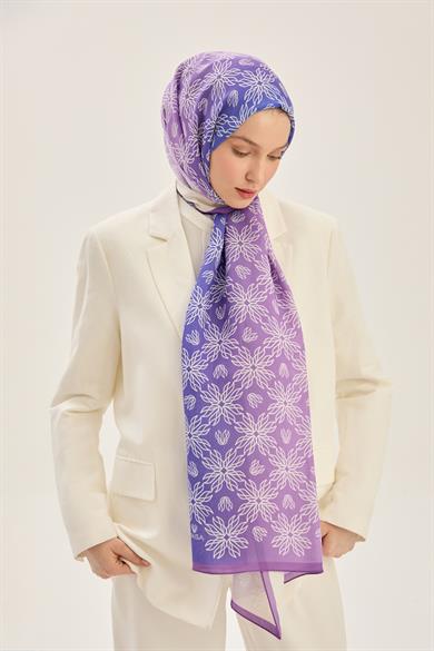 NEVA FLOŞ VİSKON 70*190 CM ŞAL - MOR