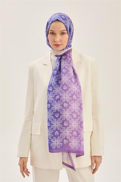 NEVA FLOŞ VİSKON 70*190 CM ŞAL - MOR