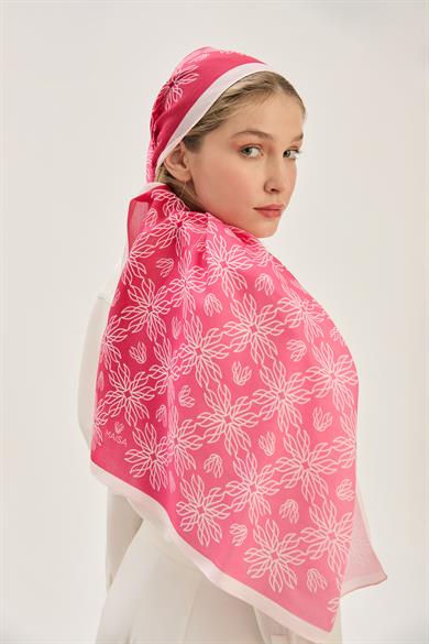 NEVA FLOŞ VİSKON 70*190 CM ŞAL - PEMBE