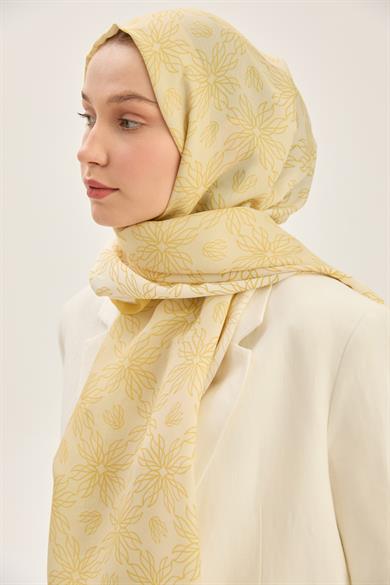 NEVA FLOŞ VİSKON 70*190 CM ŞAL - SARI