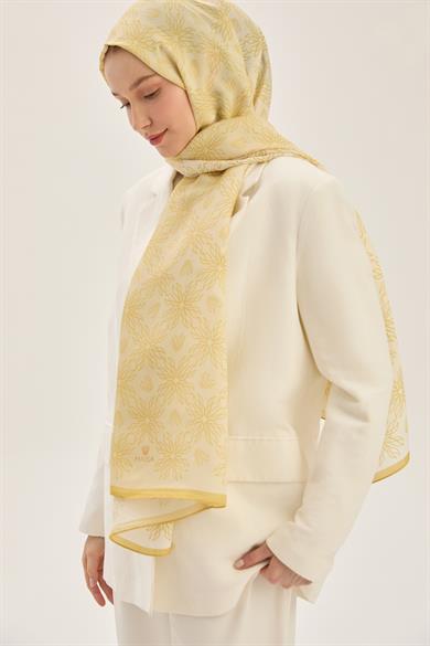 NEVA FLOŞ VİSKON 70*190 CM ŞAL - SARI