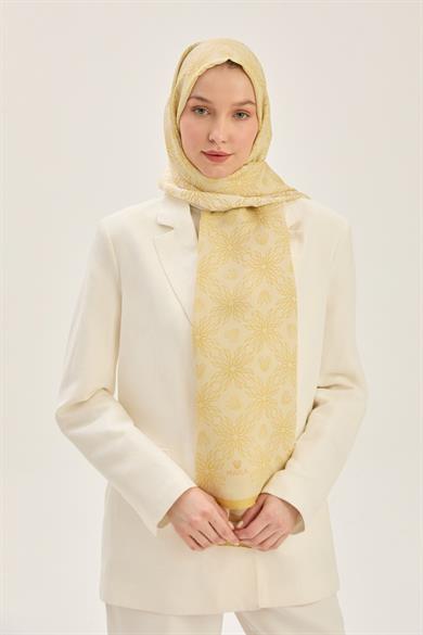 NEVA FLOŞ VİSKON 70*190 CM ŞAL - SARI