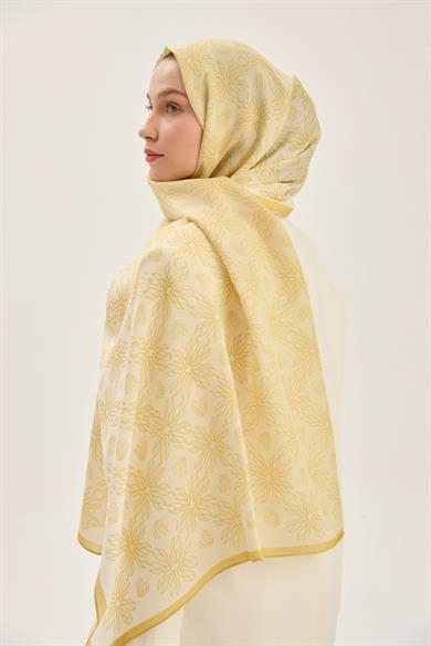 NEVA FLOŞ VİSKON 70*190 CM ŞAL - SARI