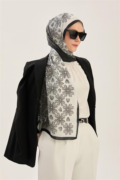 NEVA FLOŞ VİSKON 70*190 CM ŞAL - SİYAH