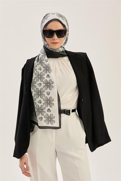 NEVA FLOŞ VİSKON 70*190 CM ŞAL - SİYAH