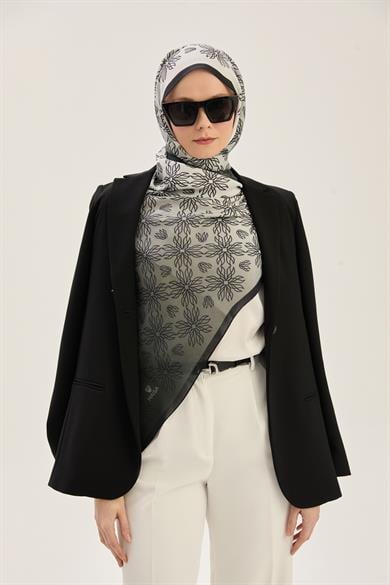 NEVA FLOŞ VİSKON 70*190 CM ŞAL - SİYAH