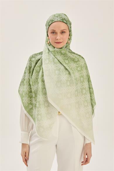 NEVA FLOŞ VİSKON 70*190 CM ŞAL - YEŞİL