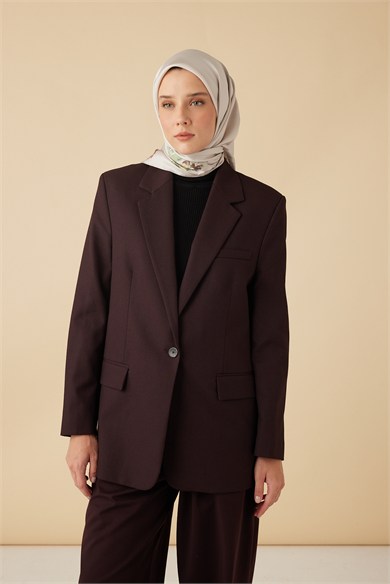NEVA TİVİL İPEK EŞARP 90*90 CM - GÜL KURUSU