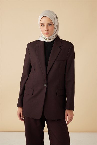 NEVA TİVİL İPEK EŞARP 90*90 CM - GÜL KURUSU