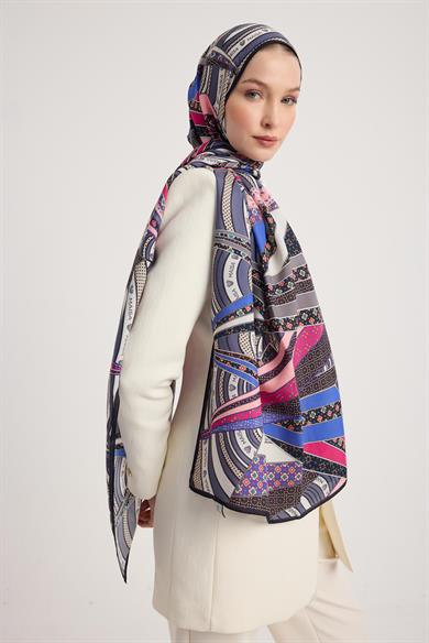 ÖZDE FLOŞ VİSKON ŞAL 70*190 CM - MOR