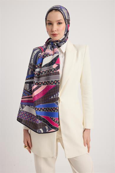 ÖZDE FLOŞ VİSKON ŞAL 70*190 CM - MOR