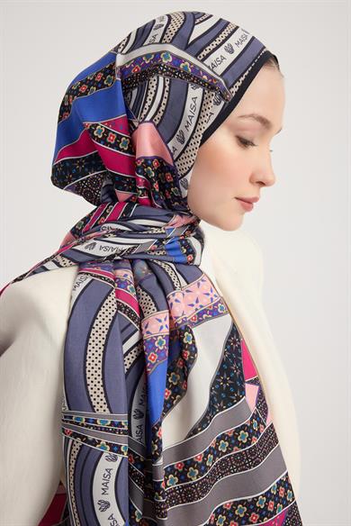 ÖZDE FLOŞ VİSKON ŞAL 70*190 CM - MOR