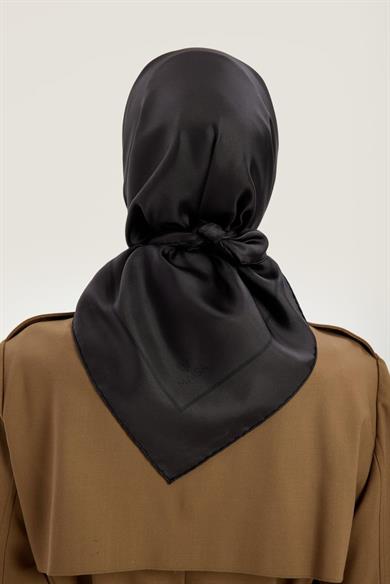 PAK TİVİL İPEK EŞARP 90*90 CM - ACI KAHVE