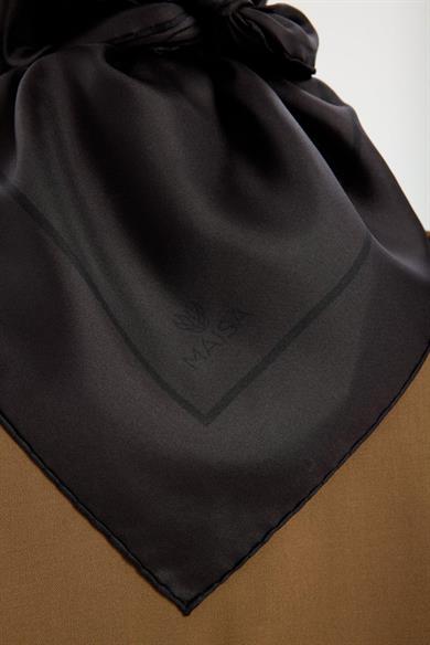 PAK TİVİL İPEK EŞARP 90*90 CM - ACI KAHVE