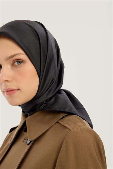 PAK TİVİL İPEK EŞARP 90*90 CM - ACI KAHVE