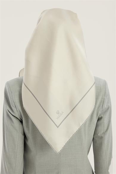 PAK TİVİL İPEK EŞARP 90*90 CM - AÇIK GRİ