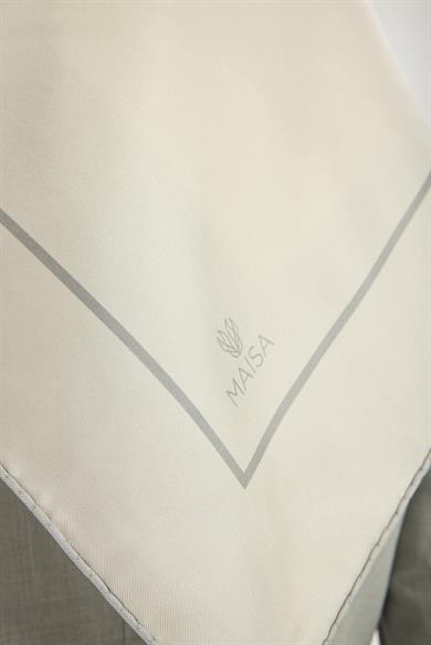 PAK TİVİL İPEK EŞARP 90*90 CM - AÇIK GRİ