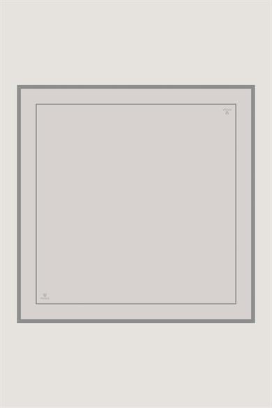PAK TİVİL İPEK EŞARP 90*90 CM - AÇIK GRİ