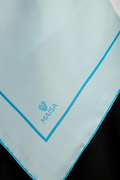 PAK TİVİL İPEK EŞARP 90*90 CM - AÇIK MAVİ