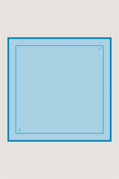 PAK TİVİL İPEK EŞARP 90*90 CM - AÇIK MAVİ