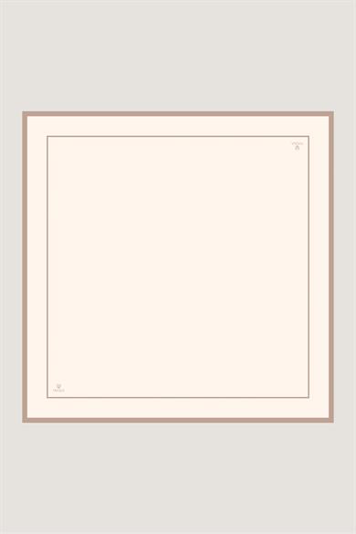 PAK TİVİL İPEK EŞARP 90*90 CM - EKRU