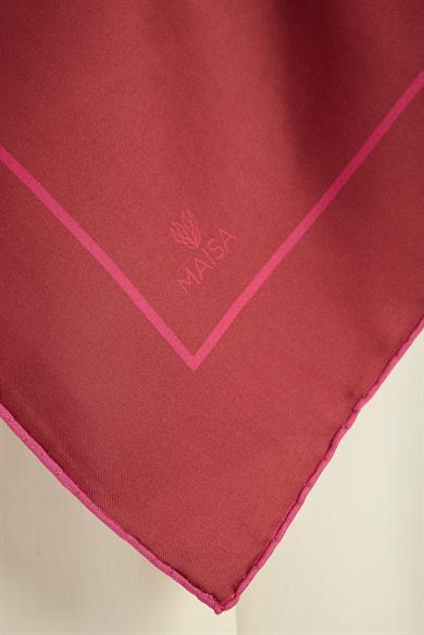 PAK TİVİL İPEK EŞARP 90*90 CM - FUŞYA