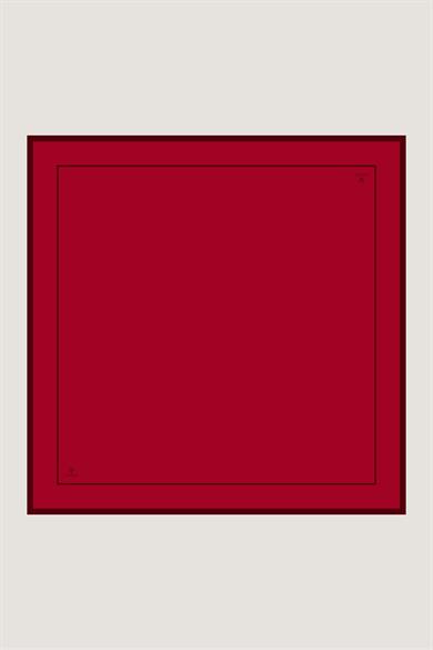 PAK TİVİL İPEK EŞARP 90*90 CM - KIRMIZI