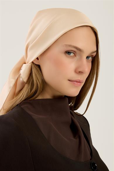 PAK TİVİL İPEK EŞARP 90*90 CM - KREM