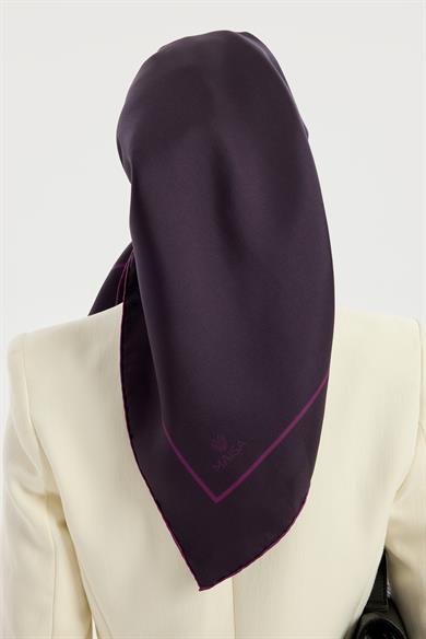 PAK TİVİL İPEK EŞARP 90*90 CM - MÜRDÜM