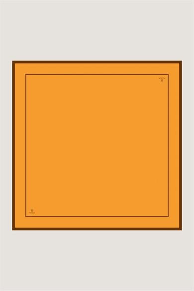 PAK TİVİL İPEK EŞARP 90*90 CM - SAFRAN