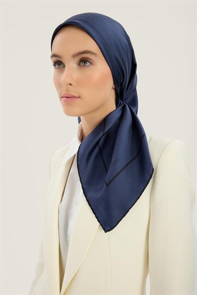 PAK TİVİL İPEK EŞARP 90*90 CM - SAKS
