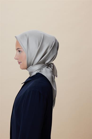 PAK TİVİL İPEK EŞARP 90*90 CM - VİZON