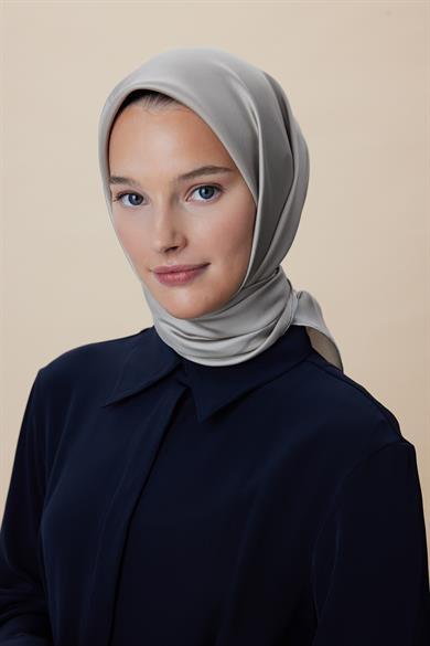 PAK TİVİL İPEK EŞARP 90*90 CM - VİZON