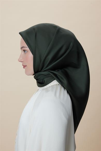 PAK TİVİL İPEK EŞARP 90*90 CM - YEŞİL