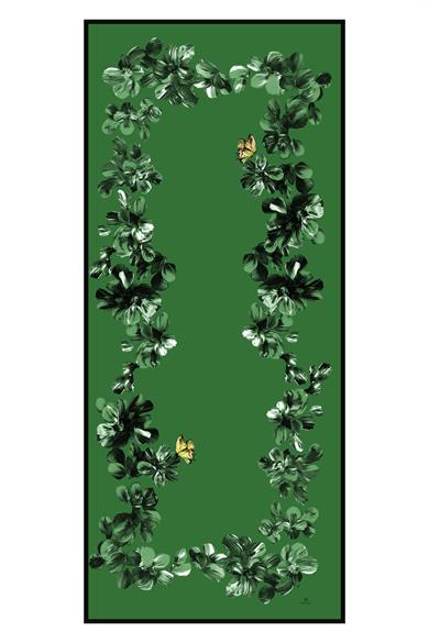 PİLLA MODAL İPEK ŞAL 70*190 - YEŞİL
